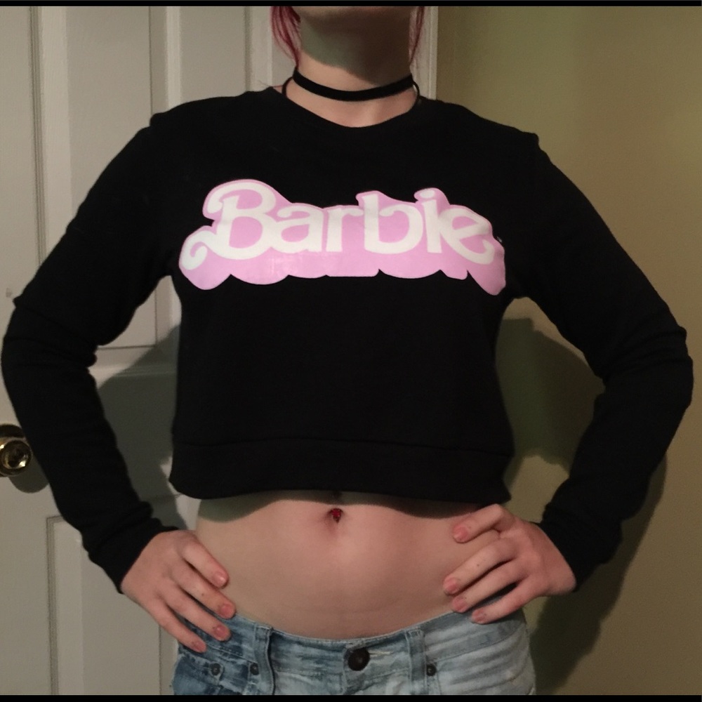 Barbie cropped sweatshirt